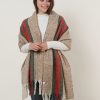SF1127 Camel – Variegated Color Stripe Scarf For Women