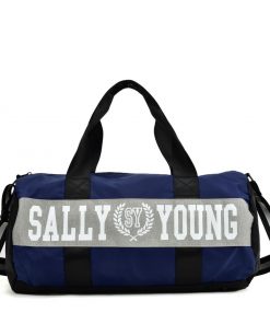 Ladies Sally Young Sports Bags SILVER & WHITE Bucket Bag Rope Bundle SY2181 