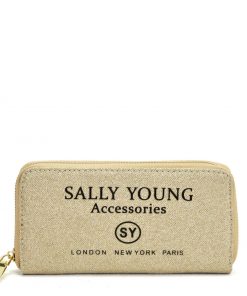 SY5062 GOLD – Long Wallet With Letter Printing