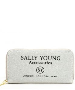 SY5062 SILVER – Long Wallet With Letter Printing