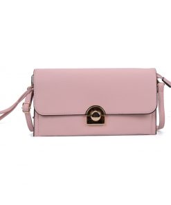 Women Pink Portable Handbag