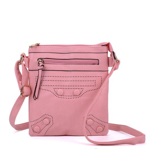 Pink Across Body Bag With Strap