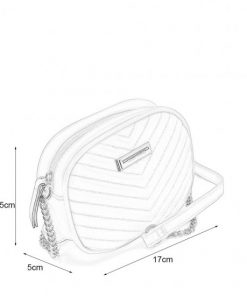 Portable Handbag With V-shape Design