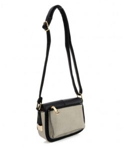 SY2173 BLACK – Handbag With Buckle Design
