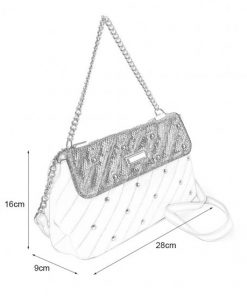 White Chain Handbag For Women