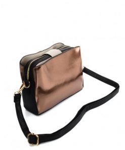 SY2179 GOLD – Simple Solid Color Flash Leather Bag