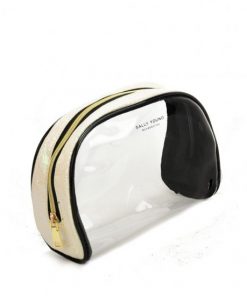 SY2184 BEIGE – Transparent Saddle Shaped Set Bags