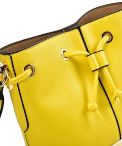 Yellow Bucket Bag For Women