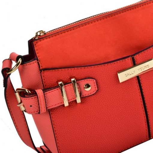 SY2203 ORANGE – Handbag With Buckle Design For Women