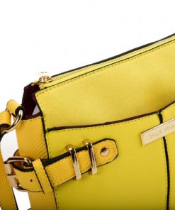 SY2203 YELLOW – Handbag With Buckle Design For Women
