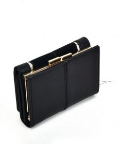 SY5052 Black – Short Wallet With Geometric Pattern