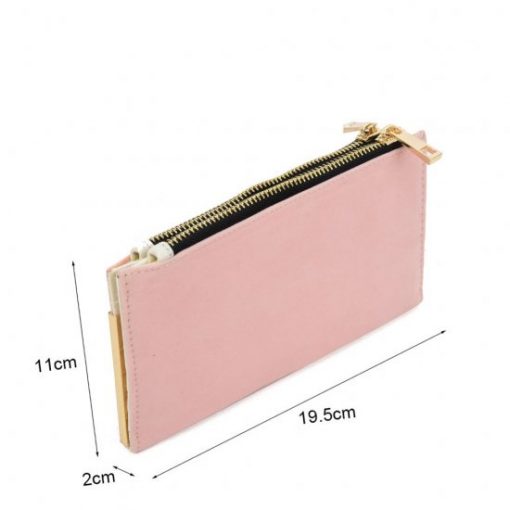 SY5054 Pink – Long Wallet With Flap Design