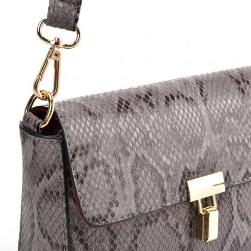 VK2116 GREY – Snakeskin Handbag For Women