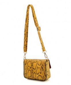 VK2116 YELLOW – Snakeskin Handbag For Women