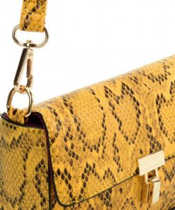 VK2116 YELLOW – Snakeskin Handbag For Women
