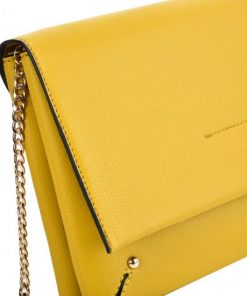 Simple Solid Color Leather Handbag