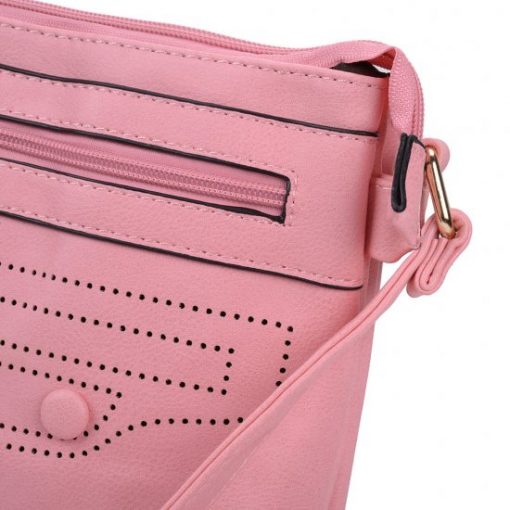 Pink Across Body Bag With Strap