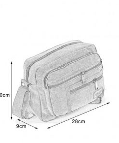 VK5493 Brown – Sports Cross Body Bag With Multiple Zipper