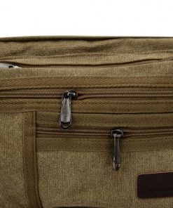 Women Khaki Bag With Multiple Zipper