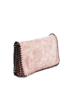 VK5531 PINK – Bright Leather Bag With Chain Handel