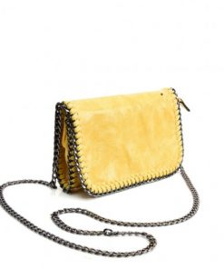 Women Leather Bag With Chain Handle