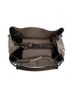 VK5603 KHAKI – Solid Color Set Bag With Symmetrical Design And Special Handles