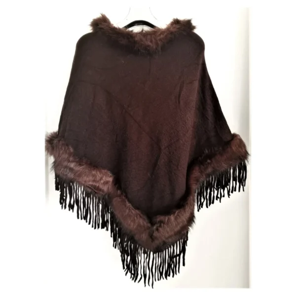 Faux Fur Poncho