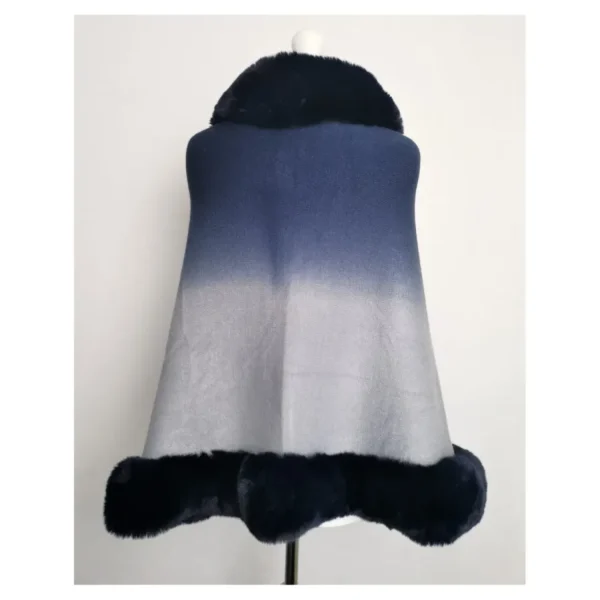 Ombre Faux Fur Cape view