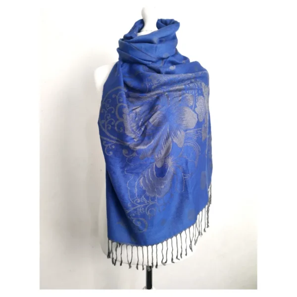 Image of Royal blue Pashmina Scarf Shawl Wrap