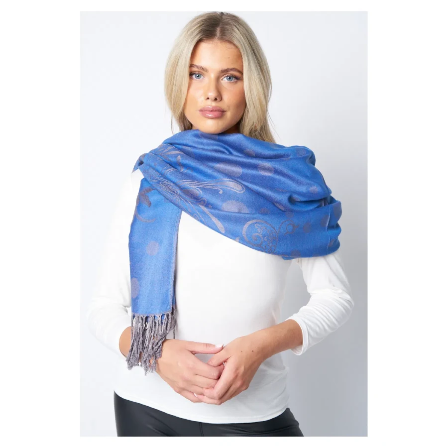 Super Soft Pashmina Scarf Shawl Wrap – Royal Blue