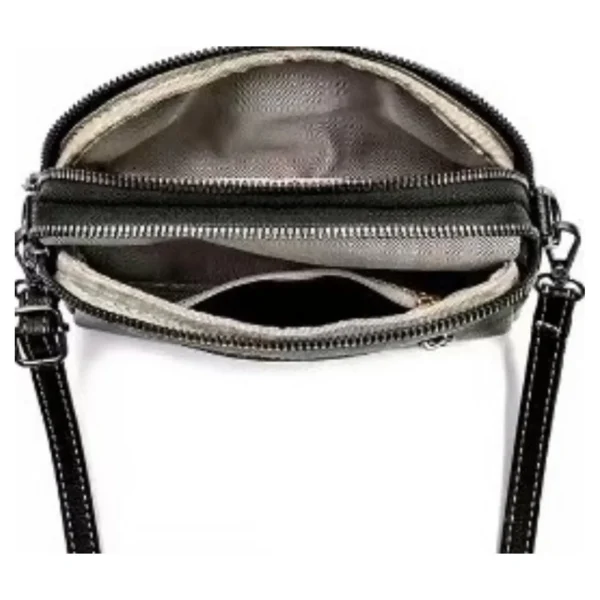 3 compartment shoulder bag - interior