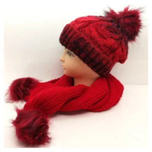 red hat and scarf