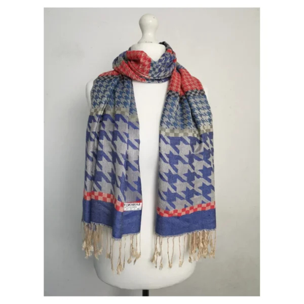 wraps shawls and pashminas - blue