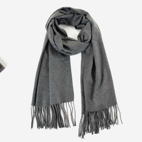 Cashmere wool scarf – Dark Grey