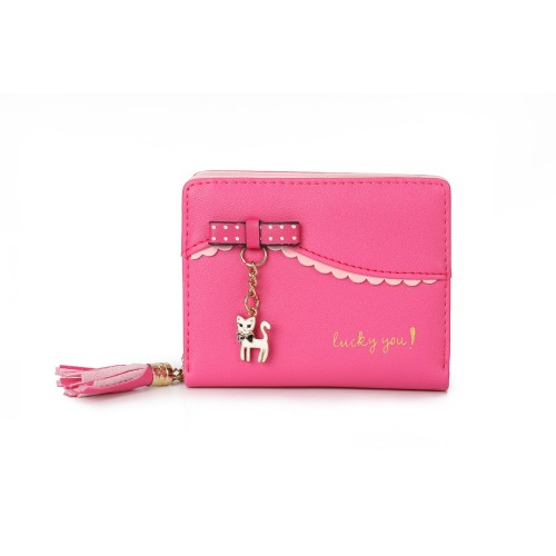 Pink wallet purse