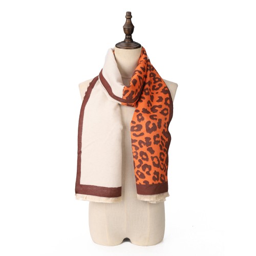 orange cashmere scarf