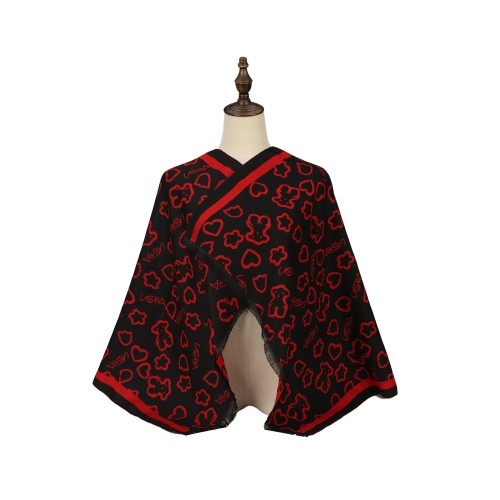 red wraps shawls ladies