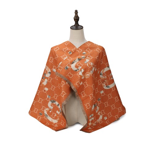 orange cashmere scarf women’s