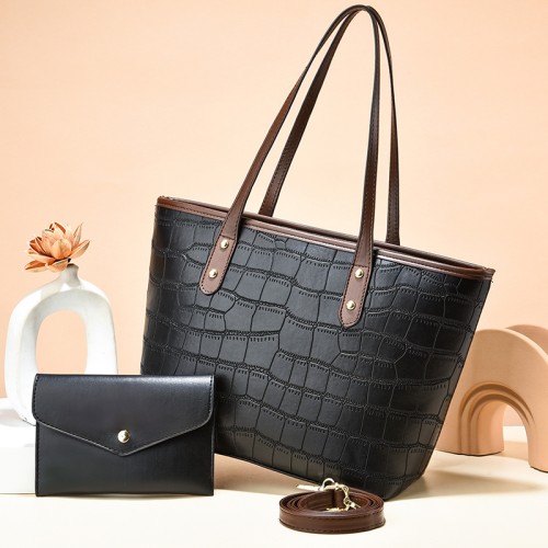 Croc set women’s bag with purse